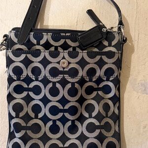 Coach Black and Gray Crossbody Bag